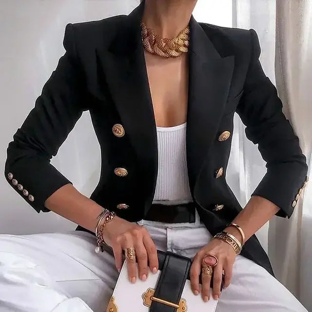 Elegant Blazer Double Breasted