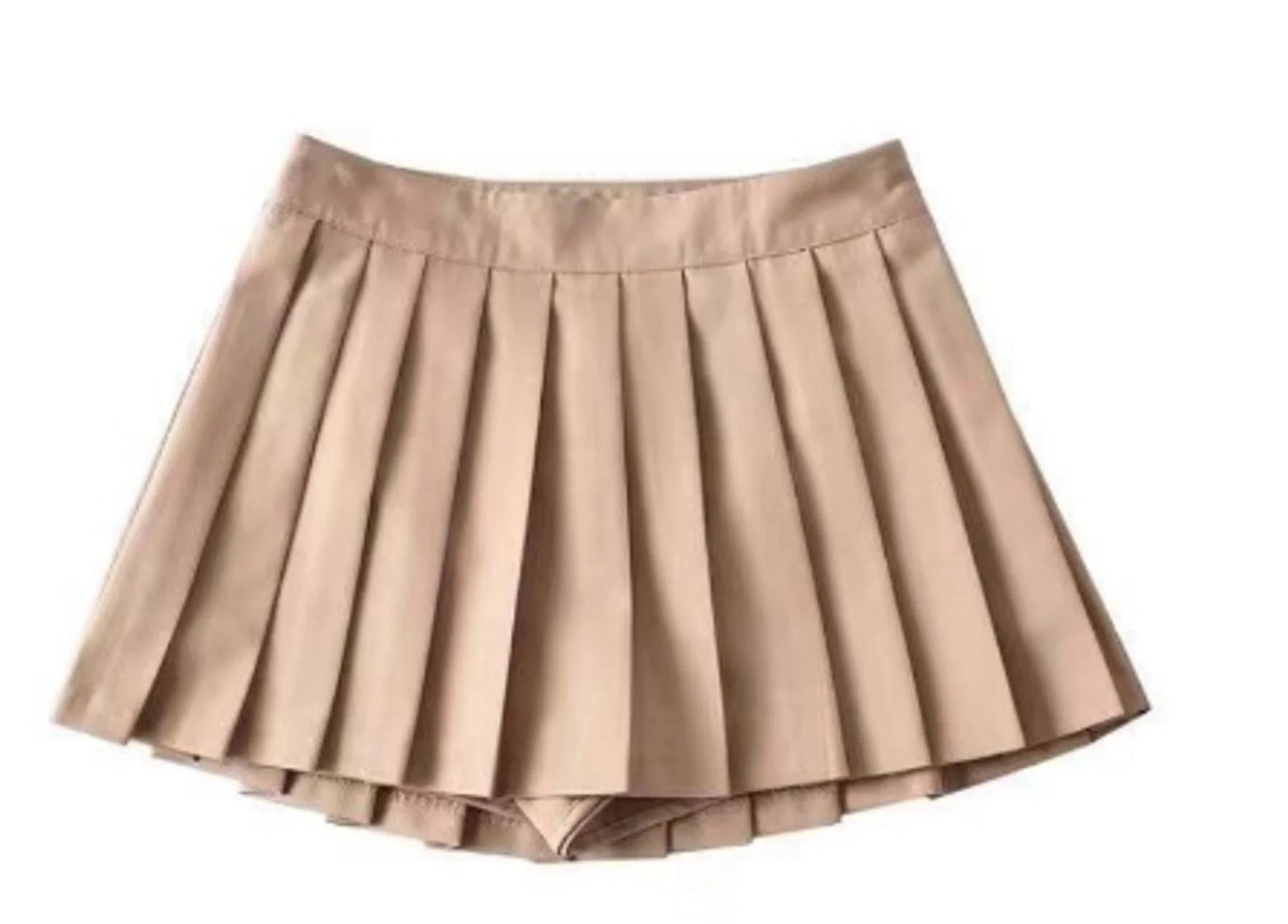 Pleated Skirt High Waisted