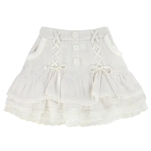 Japanese Style Mini Skirt and Blouse