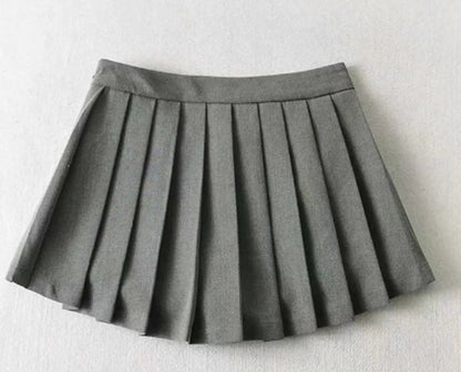 Pleated Skirt High Waisted