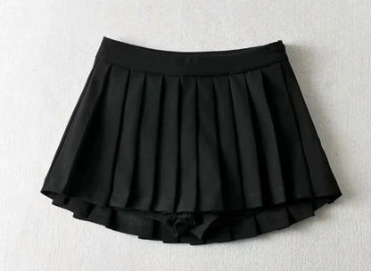 Pleated Skirt High Waisted