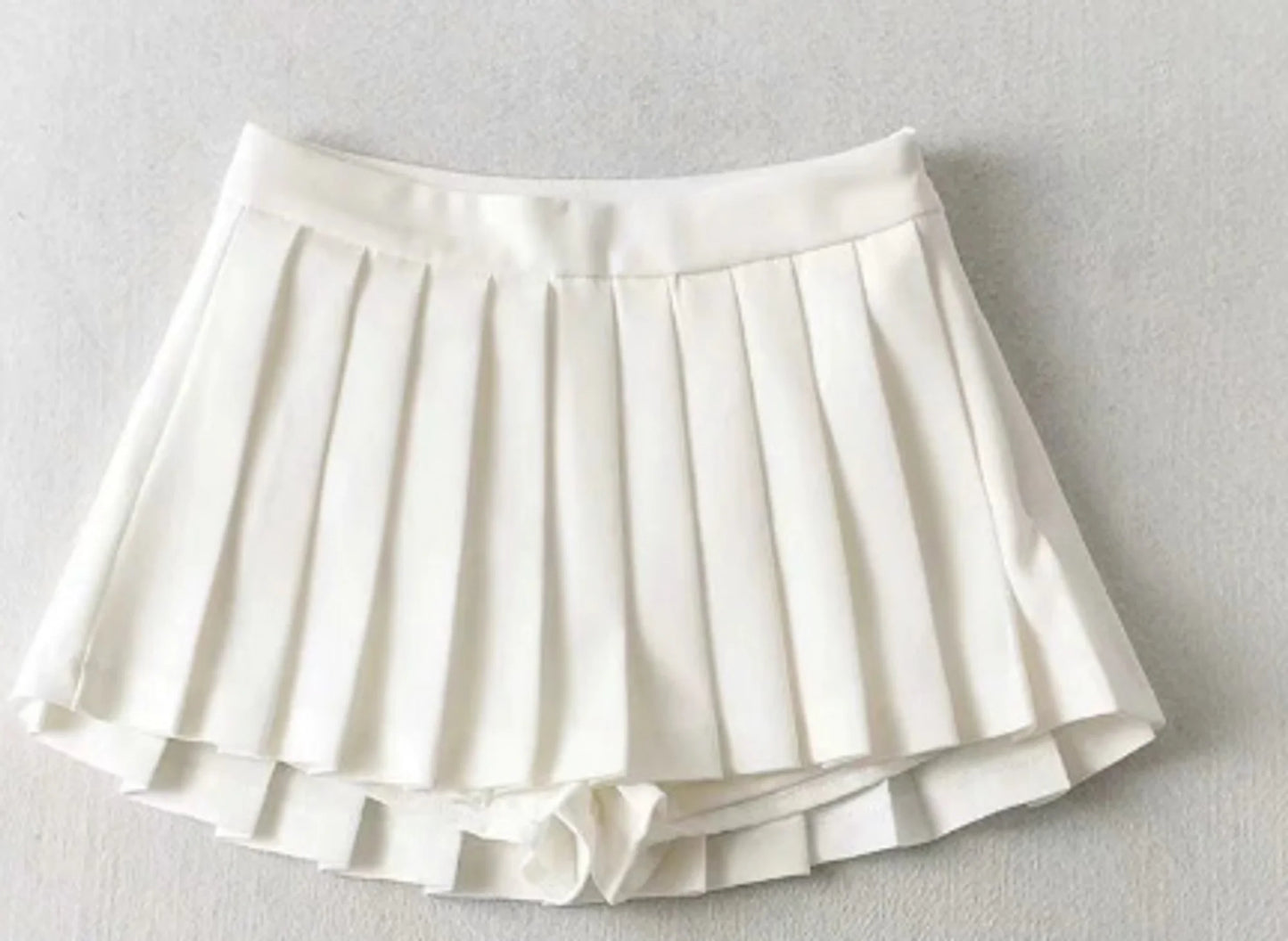 Pleated Skirt High Waisted