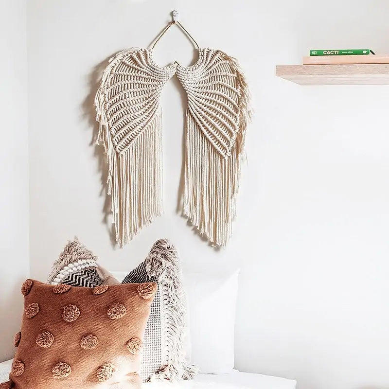 Angel Wings Woven Hanging Décor