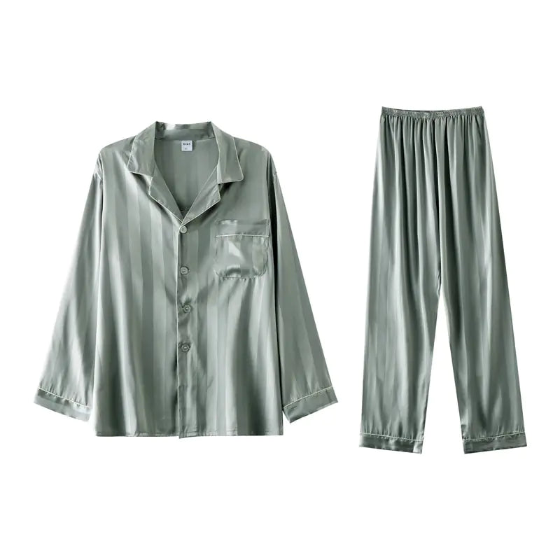 Men's Designer Ice Silk Pajama Set