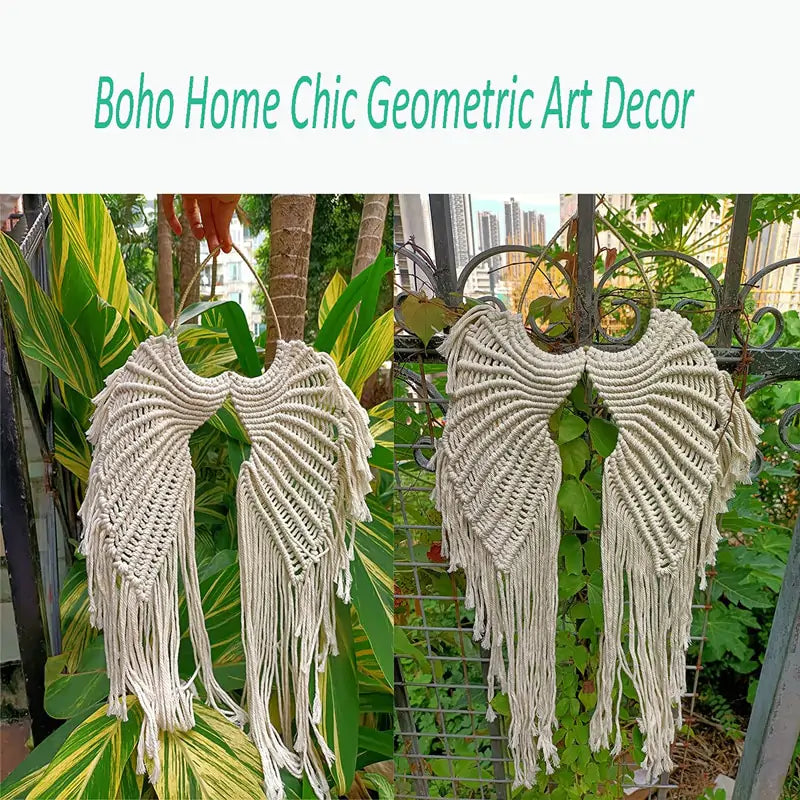 Angel Wings Woven Hanging Décor