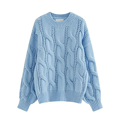 Women Fashion Knitted Pullovers Sweaters